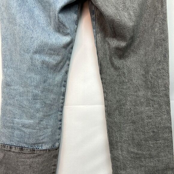 One Teaspoon Trucker style Blue and gray straight leg jeans size 26 - Picture 11 of 14
